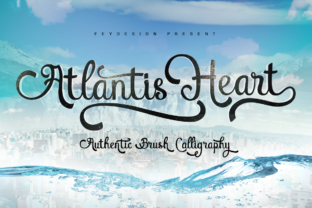 Atlantis Heart: A Script Typeface Review for Editorial Design