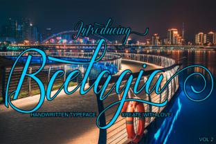 Beelagia: A Modern Script Font for Editorial Design