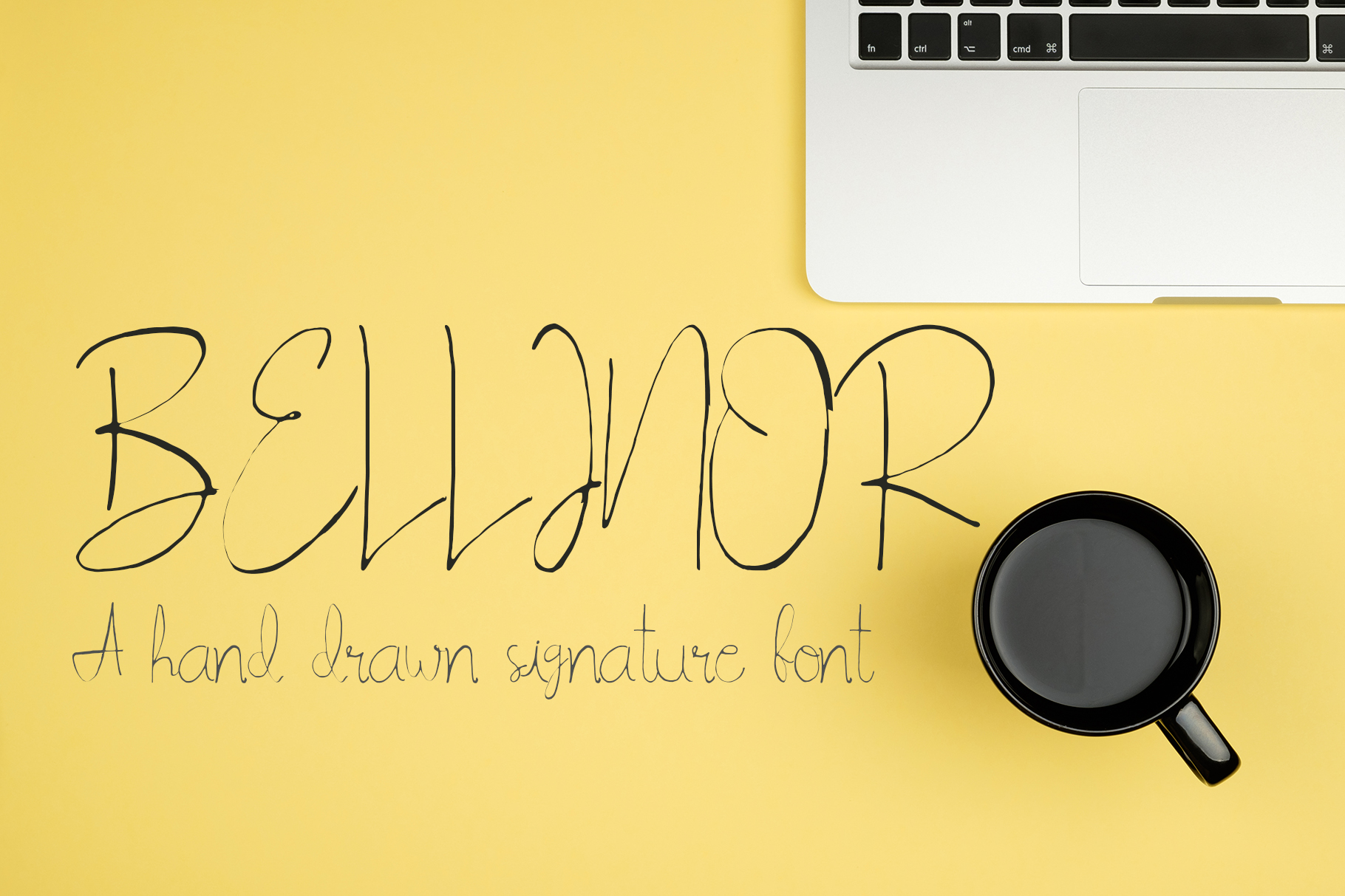 Bellinor: A Hand-Drawn Signature Font for Polished Web Design
