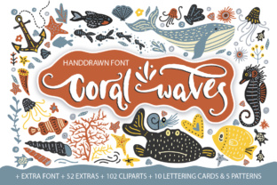 Coral Waves: A Hand Lettered Typeface for Creative Product Design