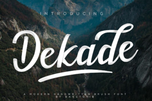 Dekade Typeface: A Designer’s Take on Authentic Hand-Brushed Branding