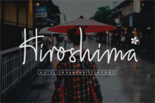 Hiroshima Typeface: A Stylish Handwritten Font for Modern Branding