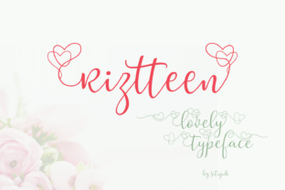 Riztteen: A Script Amp Typeface for Elegant Digital Branding