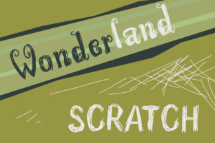 Wonderland Scratch: The Handwritten Typeface for Charming Craft Designs